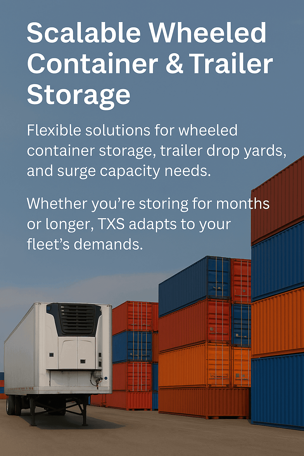 wheeled storage solutions, drop trailer yards, surge fleet storage